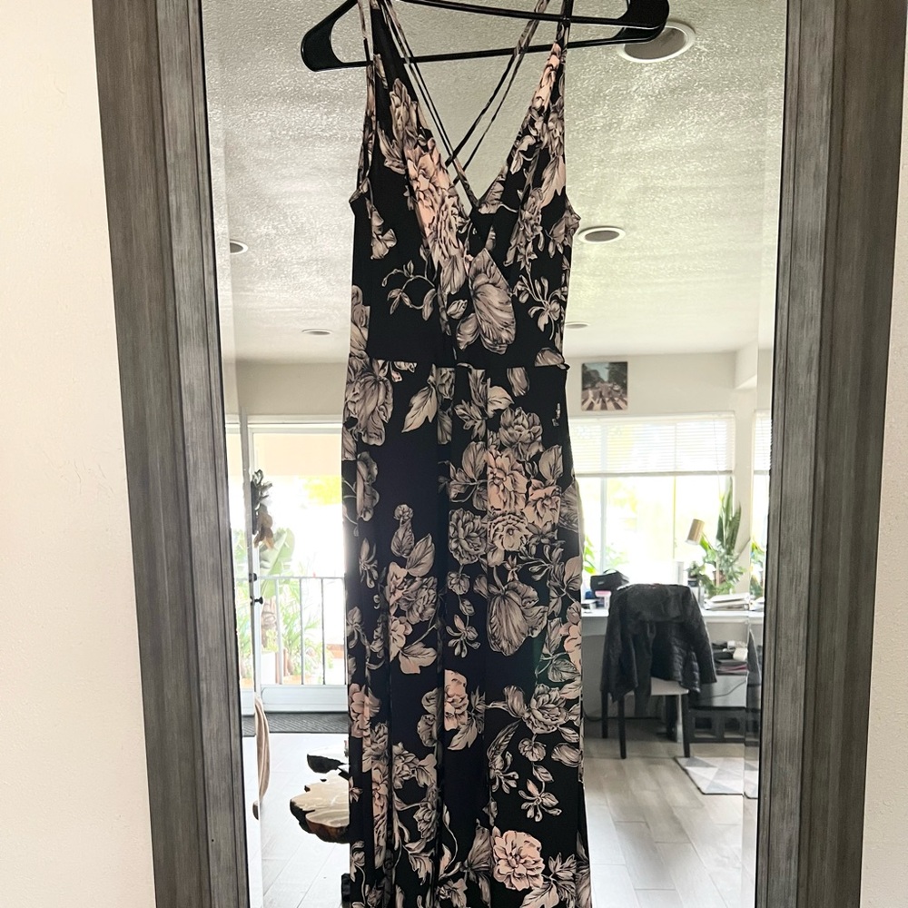 •ASTR FLORAL HIGH LOW DRESS•